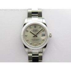 BP공장 롤렉스 데이저스트 31 실버다이얼 2813무브 21600진동 Datejust 31mm 278273 SS BP Best Edition Silver Crystals Markers Dial on Oyster Bracelet