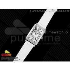 ZF공장 롱아일랜드 화이트다이얼 가죽스트랩 Long Island Ladies SS ZF 1:1 Best Edition on White Leather Strap Ronda Quartz