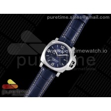 VS공장 파네라이 PAM1313 스틸 블루다이얼 가죽스트랩 PAM1313 VSF 1:1 Best Edition Blue Dial on Blue Leather Strap P.9010 Clone SB공장