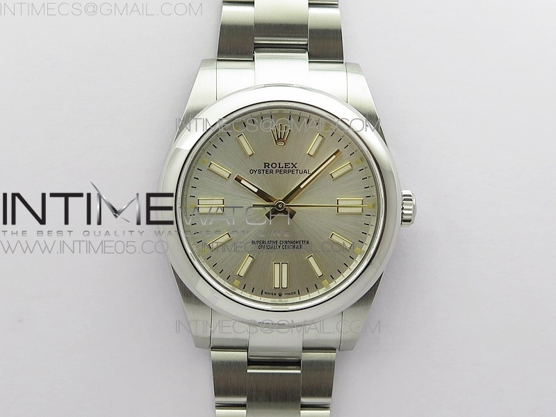 BP공장 롤렉스 오이스터퍼페츄얼 41미리 실버다이얼 2813 Oyster Perpetual 41mm 124300 BP Best Edition Silver Dial on SS Bracelet