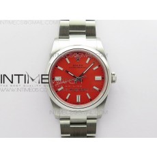 BP공장 롤렉스 오이스터 36미리 레드다이얼 2813 Oyster Perpetual 36mm 126000 BP Best Edition Red Dial on SS Bracelet