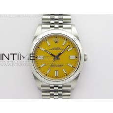 BP공장 롤렉스 오이스터퍼페츄얼 41미리 옐로우다이얼 2813 Oyster Perpetual 41mm 124300 BP Best Edition Yellow Dial on SS Jubilee Bracelet