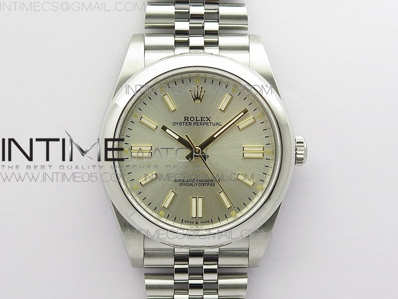 BP공장 롤렉스 오이스터퍼페츄얼 41미리 실버다이얼 2813 Oyster Perpetual 41mm 124300 BP Best Edition Silver Dial on SS Jubilee Bracelet