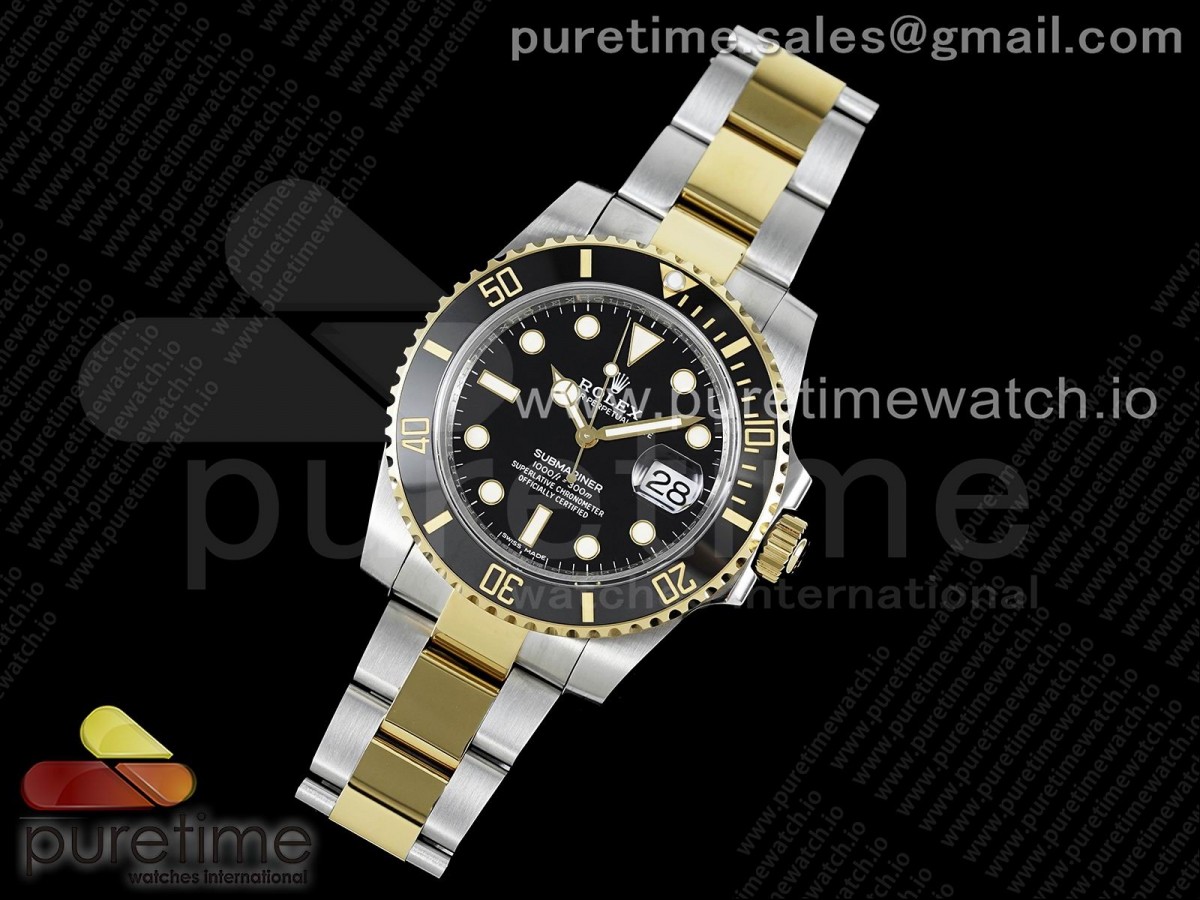 GM공장 롤렉스 서브마리너 흑콤 3135 Submariner 116613 LN SS/YG Black Ceramic 904L Steel GMF 1:1 Best Edition SA3135