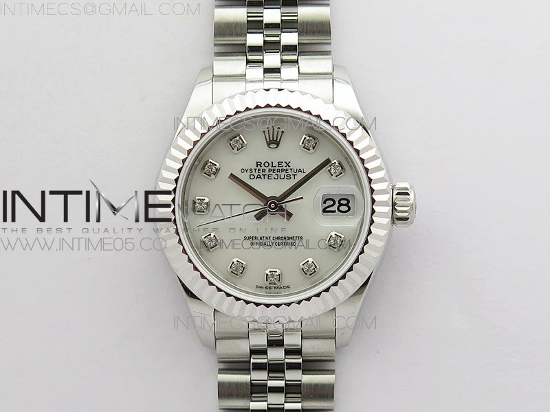 BP공장 롤렉스 데이저스트 28 자개다이얼 2671 Datejust 28mm 279174 SS BP Best Edition White MOP Crystal Markers Dial on SS Jubilee Bracelet ETA2671