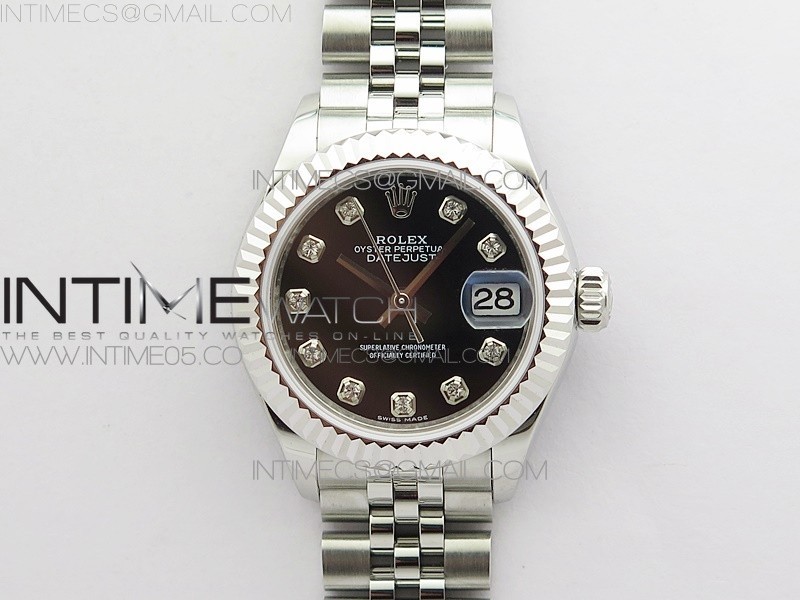 BP공장 롤렉스 데이저스트 28 블랙다이얼 2671 Datejust 28mm 279174 SS BP Best Edition Black Crystal Markers Dial on SS Jubilee Bracelet ETA2671