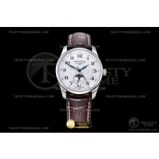 YL공장 론진 마스터컬렉션 문페이즈 스틸 화이트다이얼 가죽스트랩 Longines Master Moonphase SS/LE Wht/Num YLF A899