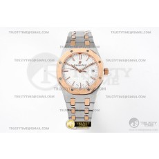 8F공장 오데마피게 로얄오크 34MM 로즈골드콤비 화이트다이얼 브레이슬릿 오토메틱Royal Oak 34mm RG/SS White 8F A5800