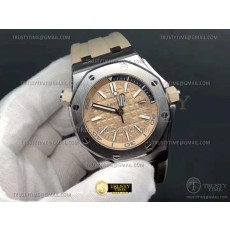 BF공장 오데마피게 로얄오크오프쇼어 15710 베이지 Royal Oak Offshore Diver 15710 SS/RU K-Beige BF A3120