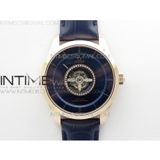 MI공장 오메가 드빌 투어빌론 로즈골드금통 블루다이얼 가죽스트랩 De Ville Tourbillon RG MIF Best Edition Blue Dial on Blue Leather Strap