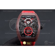 무명공장 프랭크뮬러 뱅가드 투어빌론 레드블랙야광케이스 레드러버스트랩 Vanguard Tourbillon Skeleton Red FC/R/RU Red Skele Tour