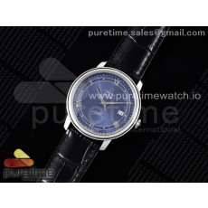 TWS공장 오메가 드 빌 스틸 블루다이얼 실버인덱스 가죽스트랩 De Ville SS TWF 1:1 Best Edition Blue Dial on Black Leather Strap MIYOTA 9015