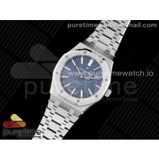 ZF공장 오데마피게 로얄오크 15400 스틸 블루다이얼 브레이슬릿 Royal Oak 41mm 15400 SS ZF 1:1 Best Edition Blue Textured Dial on SS Bracelet SA3120 Super Clone