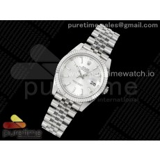 ZF공장 롤렉스 데이저스트 41 스틸 실버다이얼 플루티드베젤 쥬빌레브레이슬릿 DateJust 41 126334 ZF 1:1 Best Edition 904L Steel Silver Dial Stick Marker on Jubilee Bracelet A2824