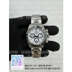 BT공장 롤렉스 세라믹 데이토나 화이트다이얼 브레이슬릿 Daytona 116500 BTF 1:1 Best Edition 904L SS Case and Bracelet White Dial SA4130