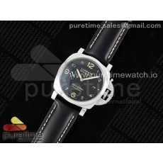 TTF공장 파네라이 PAM1359 스틸 블랙다이얼 가죽스트랩 PAM1359 W TTF 1:1 Best Edition on Black Leather Strap P9010