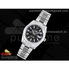 VS공장 롤렉스 데이저스트 41 스틸 블랙다이얼 플루티드베젤 오이스터브레이슬릿 DateJust 41 126334 904L SS VSF 1:1 Best Edition Black Dial on Oyster Bracelet VS3235