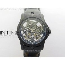 YS공장 로저드뷔 엑스칼리버 Rddbex0820 스켈레톤다이얼 블랙가죽스트랩 Excalibur Rddbex0820 DLC YSF Best Edition Skeleton Dial on Black Leather Strap Asian RD100 Double Tourbillon