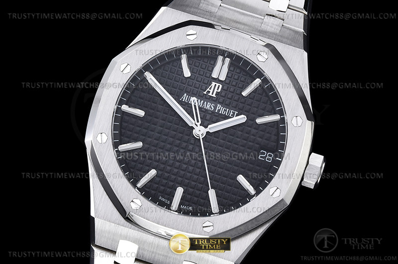 ZF공장 오데마피게 로얄오크 15500 블랙다이얼 브레이슬릿 Royal Oak 41mm 15500 SS/SS Black ZF V3 A4302