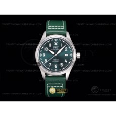 AO공장 IWC 마크20 스틸 그린다이얼 그린가죽스트랩 Mark XX IWC328201 SS/LE Green AOF Asia 2824