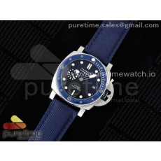 SB공장 파네라이 섭머저블 PAM1289 블루다이얼 블루나일론스트랩 SBF 1:1 Best Edition Blue Dial on Blue Nylon Strap P900 VS공장