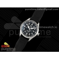 ZF공장 IWC 마크20 블랙다이얼 블랙가죽스트랩 Pilot Mark XX IW328201 ZF 1:1 Best Edition Black Dial on Black Leather Strap A32111