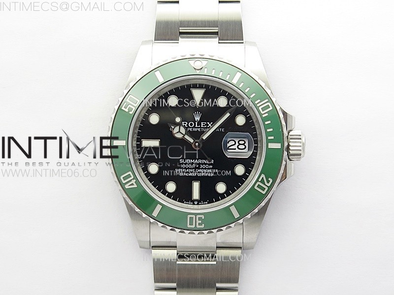 C+공장 롤렉스 서브마리너 41 신형 그린 스타벅스 브레이슬릿 Submariner 126610 LV Green Ceramic Bezel 904L Steel C+F 1:1 Best Edition Black Dial On 904L Bracelet VR3235 씨플러스