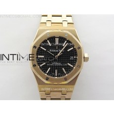 IP공장 오데마피게 로얄오크 15450 로즈골드금통 블랙다이얼 브레이슬릿 Royal Oak 37mm 15450 RG IPF 1:1 Best Edition Black Dial on RG Bracelet SA3120 Super Clone