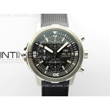 APS공장 IWC 아쿠아타이머 스틸 블랙다이얼 블랙러버스트랩 Aquatimer IW376803 SS APSF 1:1 Best Edition Black Dial on Black Rubber Strap A7750