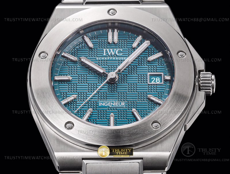 GH공장 IWC 인제니어 아쿠아다이얼 브레이슬릿 IWC0555D - Ingenieur Auto SS/SS A-Grn GHF MY9015 그린 블루