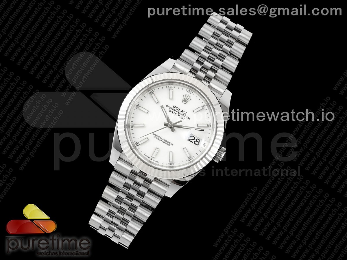 C+공장 롤렉스 데이저스트 41 스틸 화이트다이얼 쥬빌레브레이슬릿 DateJust 41 126334 C+F 1:1 Best Edition 904L Steel White Dial on SS Jubilee Bracelet VR3235 씨플러스