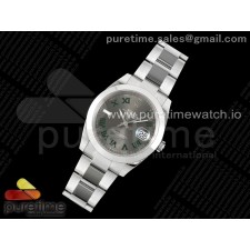 C+공장 롤렉스 데이저스트 41 스틸 슬레이트로만다이얼 돔베젤 오이스터브레이슬릿 윔블던 DateJust 41 126330 C+F 1:1 Best Edition 904L Steel Gray Dial Green Roman on SS Oyster Bracelet VR3235 씨플러스