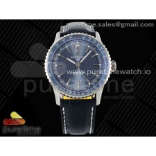 TF공장 브라이틀링 내비타이머 41미리 블루다이얼 가죽스트랩 Navitimer Automatic 41mm SS TF 1:1 Best Edition Blue Dial on Black Leather Strap A2824