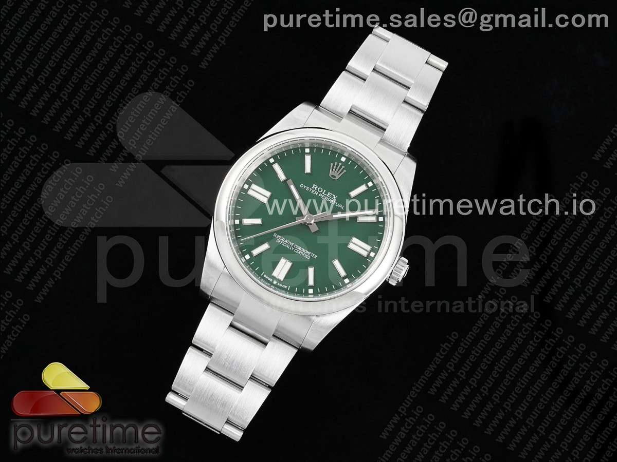 AP공장 롤렉스 오이스터퍼페츄얼 41 그린다이얼 브레이슬릿 Oyster Perpetual 124300 41mm APF 1:1 Best Edition 904L Steel Green Dial VR3230