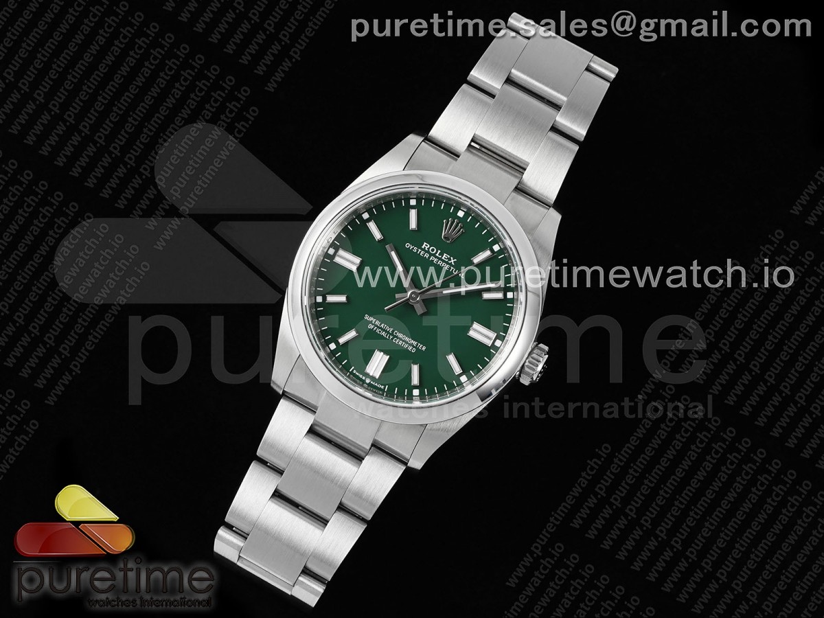 VS공장 롤렉스 오이스터퍼페츄얼 36 그린다이얼 브레이슬릿 Oyster Perpetual 126000 36mm VSF 1:1 Best Edition 904L Steel Green Dial VS3230 V2