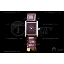 DR공장 까르띠에 탱크 머스트 라지 레드다이얼 악어스트랩 Cartier Tank Must SS/LE Red DRF Swiss Qtz