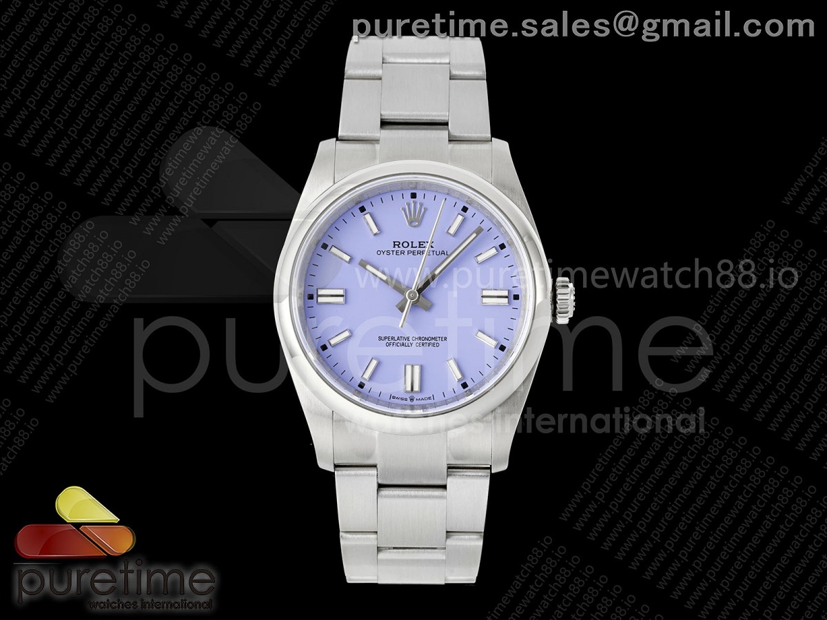 KR공장 롤렉스 오이스터퍼페츄얼 36 라벤더퍼플다이얼 브레이슬릿 Oyster Perpetual 126000 36mm KRF 1:1 Best Edition 904L Steel 2025 Lavender Purple Dial VR3230