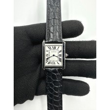 국내배송!! AF공장 까르띠에 탱크솔로 24MM 스틸 화이트다이얼 블랙크로커다일스트랩 (고유번호 8AF)