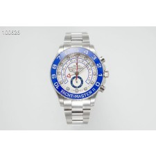 KF공장 롤렉스 요트마스터2 스틸 화이트다이얼 브레이슬릿 YachtMaster II 116689 SS KF 1:1 Best Edition Blue Ceramic Bezel White Dial on SS Bracelet A7750