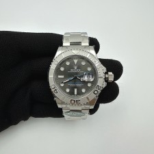 국내배송!! CLEAN공장 롤렉스 요트마스터 40 스틸 그레이다이얼 브레이슬릿 다크로듐 (고유번호 0C59)