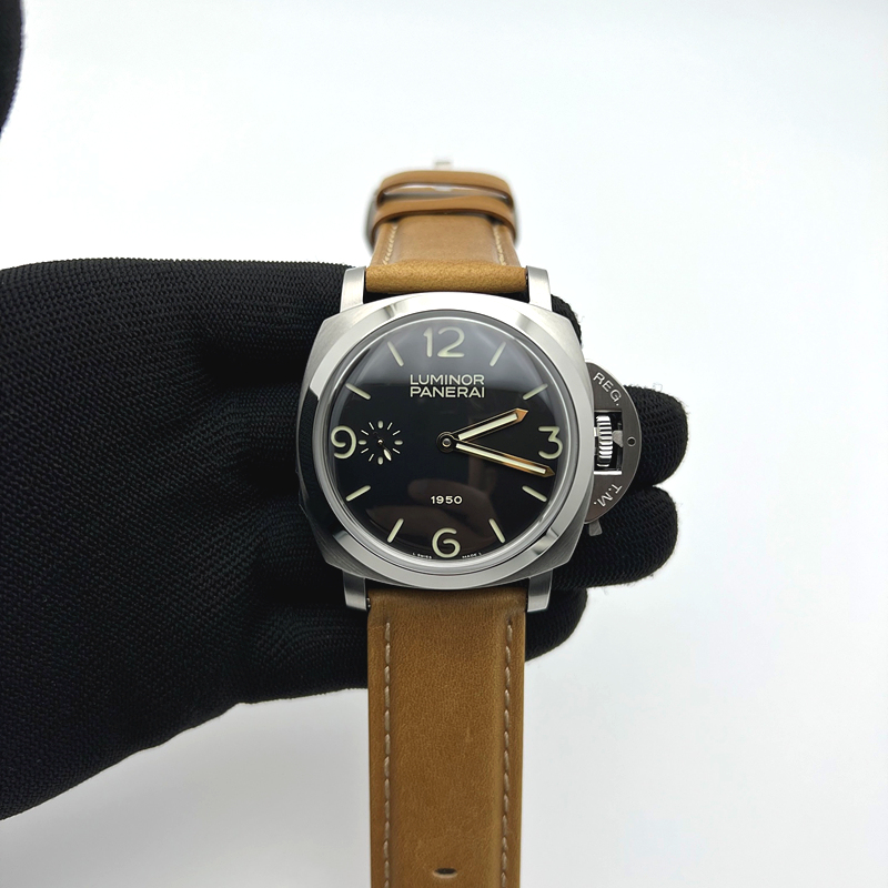 VS공장 파네라이 루미노르 PAM127 블랙다이얼 가죽스트랩