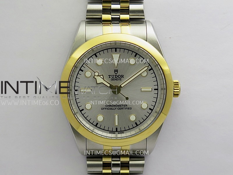 HT공장 튜더 블랙베이 41 옐로우골드콤비 실버다이얼 브레이슬릿 Black Bay 41mm SS/YG HTF 1:1 Best Edition Silver Dial On SS/YG Jubilee Bracelet Asian 5601